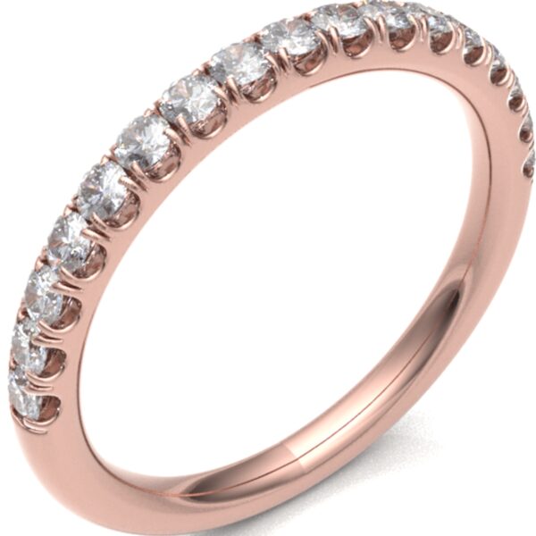 Classic wedding ring in 18Kt rose gold